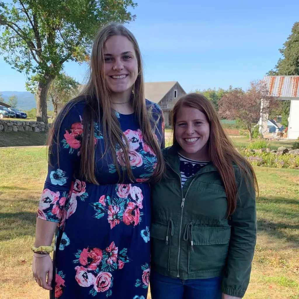 Claire (left) and Lydia, our Women’s program Administrator, at our 2020 Graduation