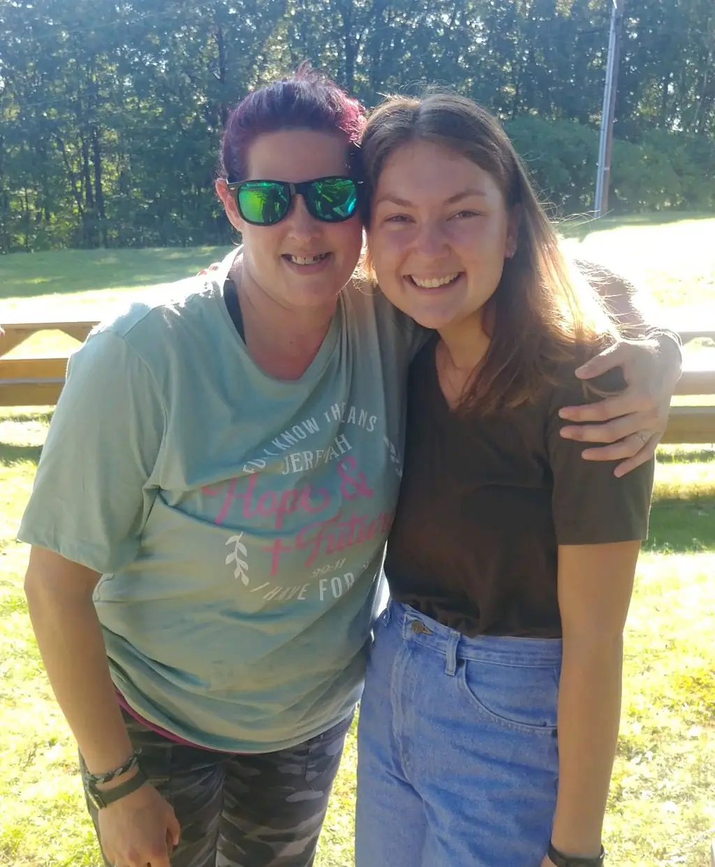 Renee (left) and one of our Servant Leaders, Krystel