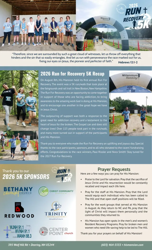 Page 2 of 2 of the printed September 2026 Newsletter