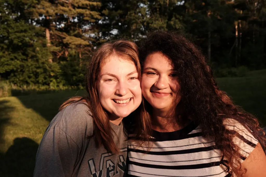 Krystel and another Servant Leader, Madison.