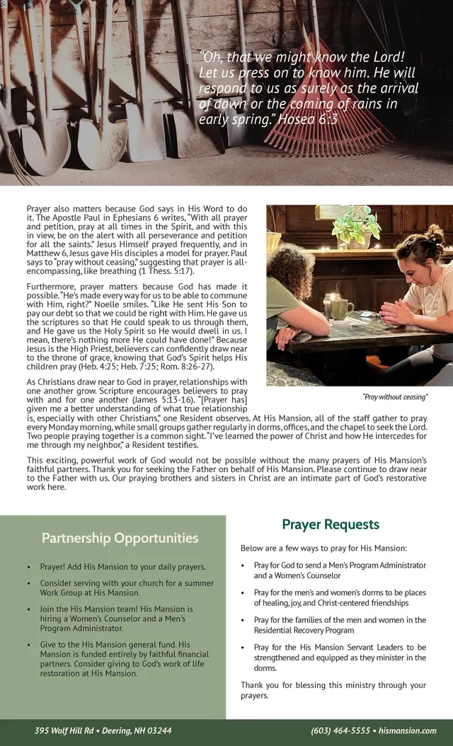 Page 2 of 2 of the printed April 2024 Newsletter
