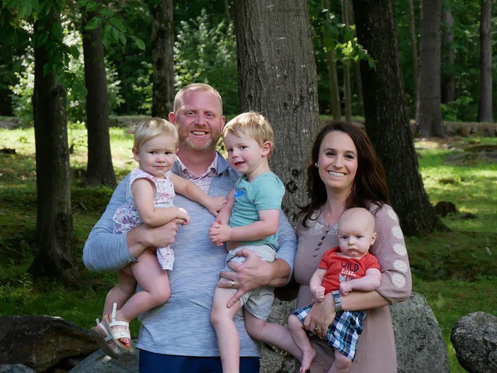 Courtney and Noelle Jones and their family.