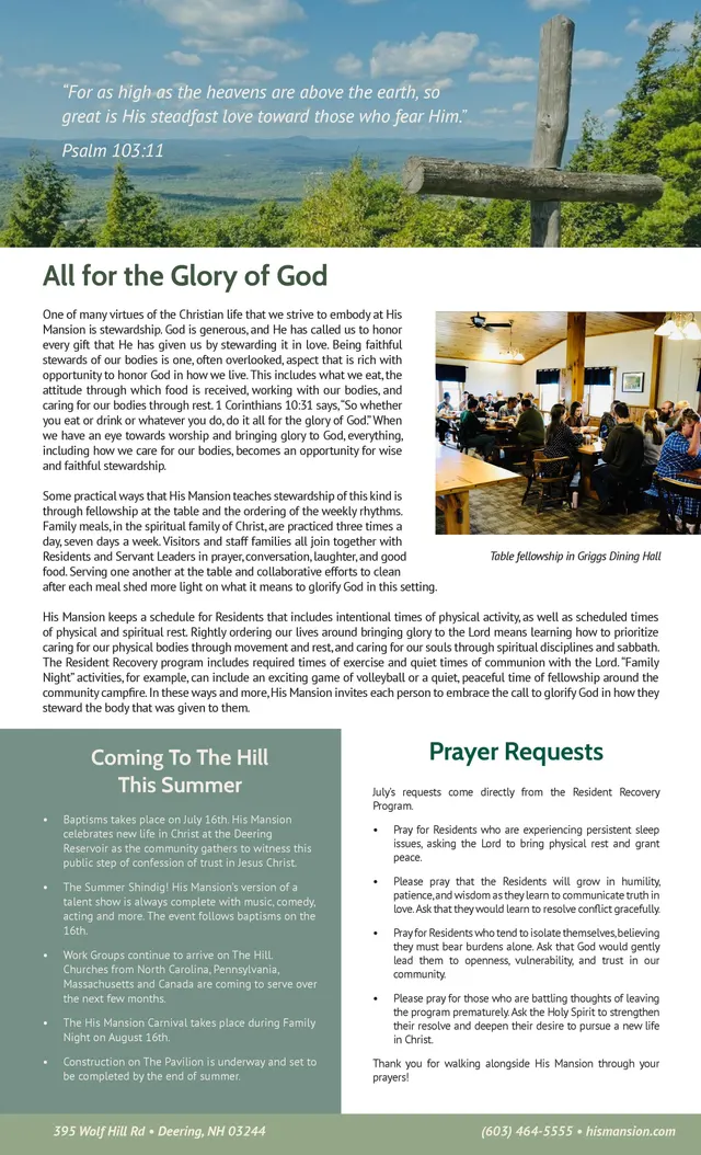 Page 2 of 2 of the printed July 2025 Newsletter