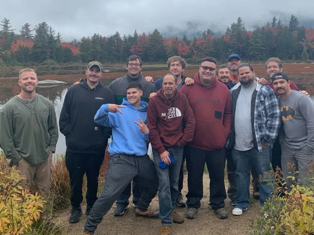 Aaron and the other Residents, exploring the White Mountains of New Hampshire.