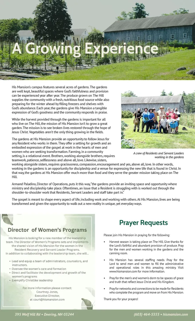 Page 2 of 2 of the printed September 2025 Newsletter